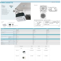 PANASONIC CS-S12SB4HW / CU-S12MBZ MINI CASSETTE INVERTER 1.5HP-2.5 HP