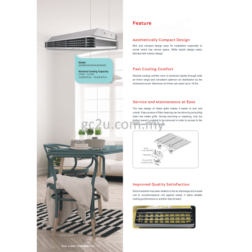 ACSON A3CM-C/A3LC-F CEILING EXPOSED NON-INVERTER R32 (C-SERIES) 2.0HP - 6.0HP AIR CONDITIONER 