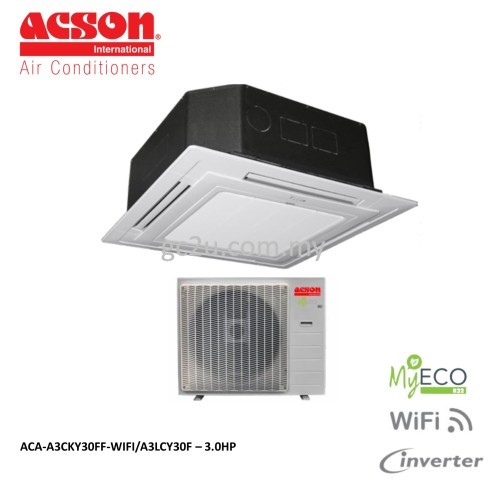 ACSON A3CKY-FF-WIFI/A3LCY-F CEILING CASSETE BUILT IN WIFI INVERTER (FF SERIES) AIR CONDITIONER