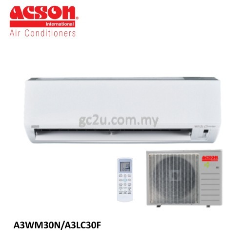 ACSON A3WMN-F/FN 1.0HP - 2.5HP AVO WALL NON-INVERTER R32 AIR CONDITIONER