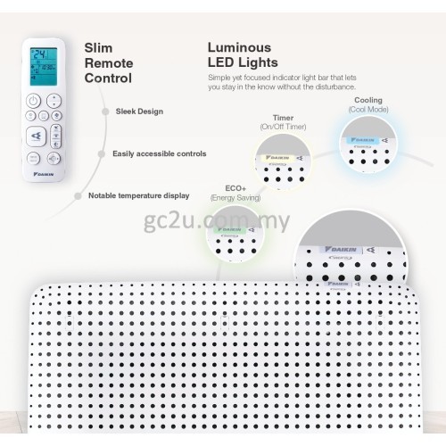 DAIKIN FCFG-A/RZFG-A-3CKY-LF WIFI INVERTER CASSETTE R32 2.5HP-3.5HP (PREMIUM)