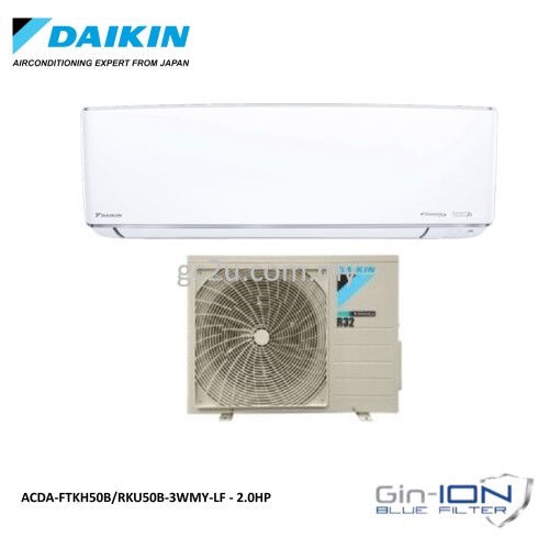 DAIKIN FTKH-B/RKU-B-3WMY-LF WALL SMARTO WIFI INVERTER 1.0HP - 2.0HP  R32 (GIN ION)