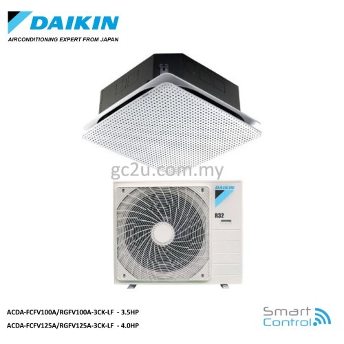 DAIKIN FCFV-A/RGFV-A-3CK-LF WIFI NON-INVERTER CASSETTE R32 (PREMIUM) 2.0HP - 4.0HP 