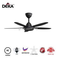 CEILING FAN C/W RC DEKA DKR56-4B-MB 5BLADE 4 SPEED