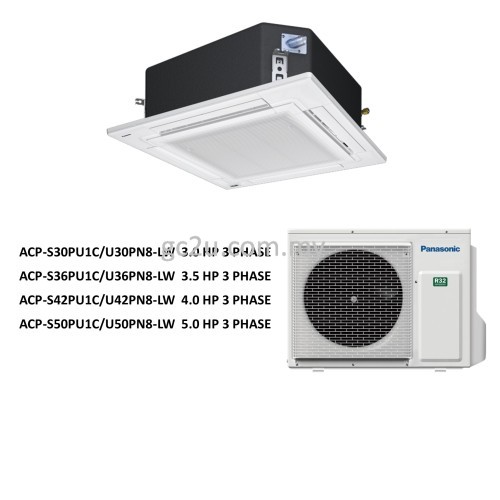 PANASONIC S19PU1H5C/U19PN1H5-1 CASSETTE 2.0HP-5.0 HP NON-INVERTER R32 1 PHASE & 3 PHASE NANOEX