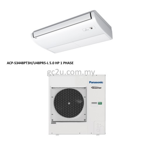 PANASONIC S3448PT3H/U48PR5-L CEILING EXPOSED 5HP INVERTER (R32) 1 PHASE