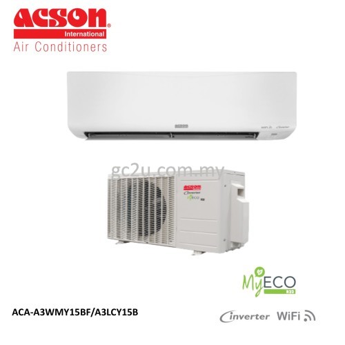 ACSON A3WMY-BF/A3LCY-B 1.0HP - 2.0HP INVERTER REINO+ BUILT IN WIFI R-32 AIR CONDITIONER