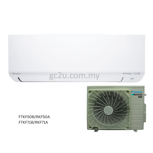 DAIKIN FTKF-B/RKF-A-3WMY-LF WALL WIFI INVERTER FTKF-B SERIES 1.0HP - 2.5HP R32