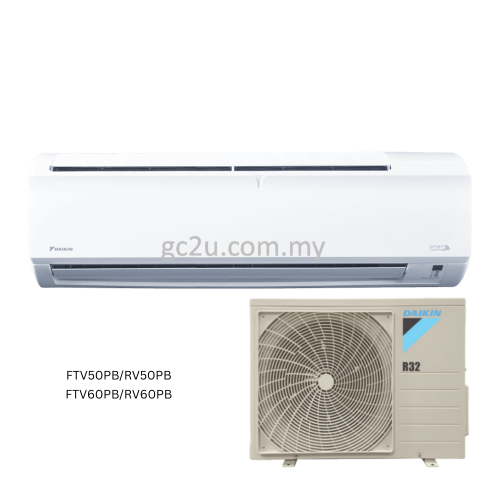 DAIKIN FTV-PB/RV-PB-3WM-LF9 WALL WIFI NON-INVERTER R32 1.0HP - 3.0HP (GIN ION) AIR CONDITIONER 