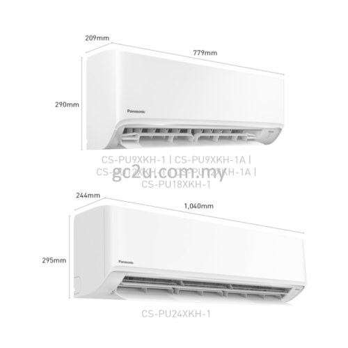 PANASONIC CS/CU-PU9XKH WALL INVERTER R32 (STANDARD) 1.0HP-2.5 HP (PU-X SERIES)