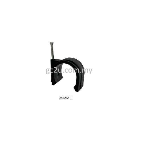 CABLE CLIP 35MM-10 BLACK