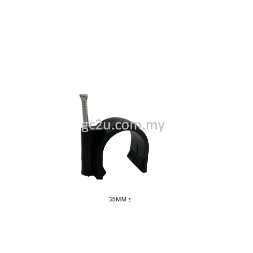 CABLE CLIP 35MM-10 BLACK