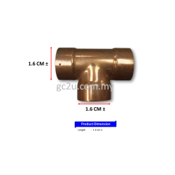 TEE COPPER 5/8