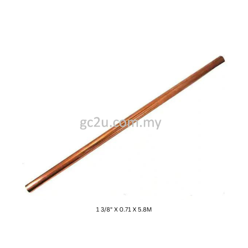 COPPER STRAIGHT PIPE 1 3/8" 