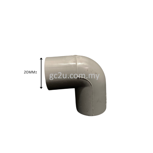 ELBOW PVC 20MM 3/4"