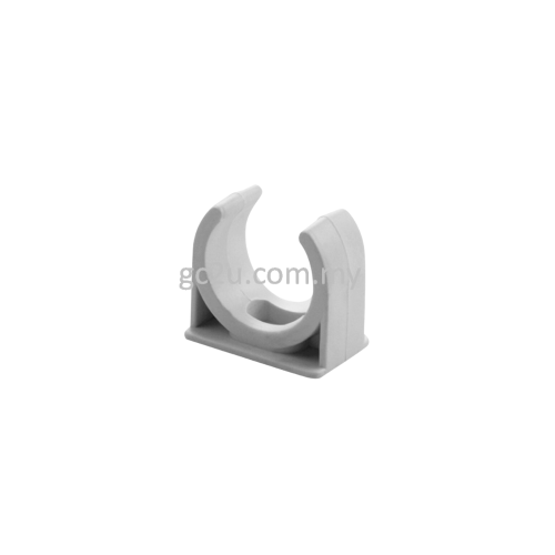 SADDLE CLIP PVC 20MM (WHITE)