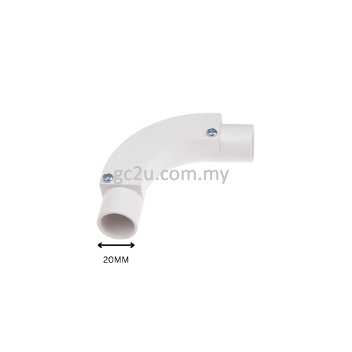 LONG BEND PVC (20MM) WHITE