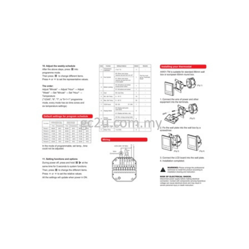 ROOM THERMOSTAT ACSON WIFI AETW01-TM